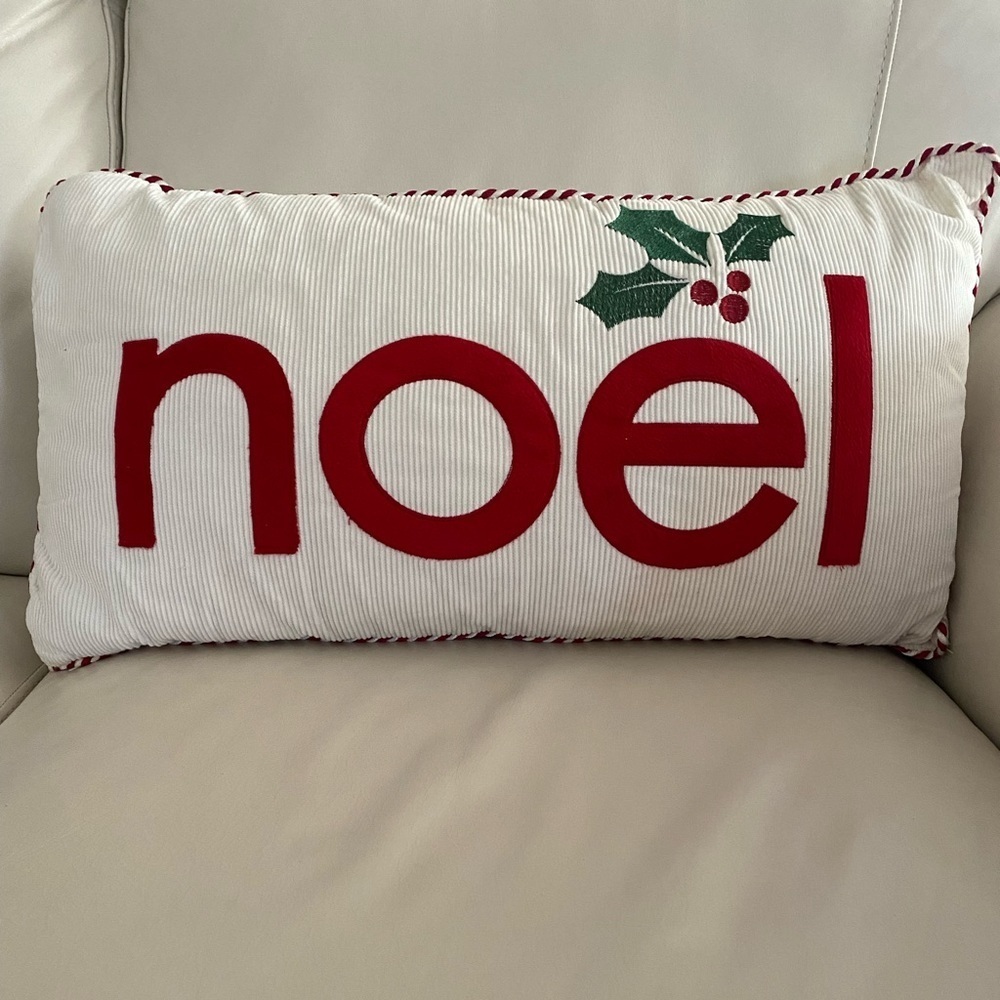 Holiday Noël Decorative Pillow – EUC